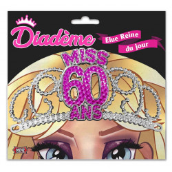 DIADEME FUCHSIA MISS 60ANS