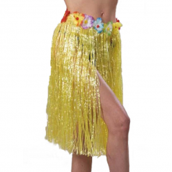 JUPE HAWAI 55cm JAUNE