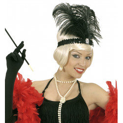 BANDEAU CHARLESTON 2 PLUMES...