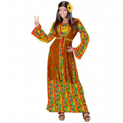 ROBE+VESTE HIPPIE FEM.L