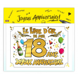 LIVRE D'OR FESTIF 18ANS
