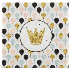 20 SERVIETTES PAILLETTES