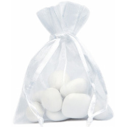 10 SACHETS ORGANZA BLANC