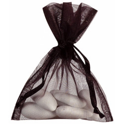 10 SACHETS ORGANZA NOIR