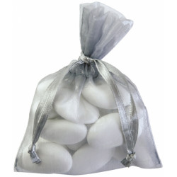 10 SACHETS ORGANZA GRIS