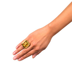 BAGUE DOLLAR DOREE