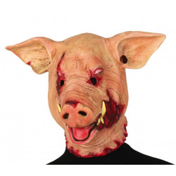 MASQUE LATEX COCHON SANGLANT