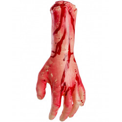 MAIN SANGLANTE 33cm PLASTIQUE