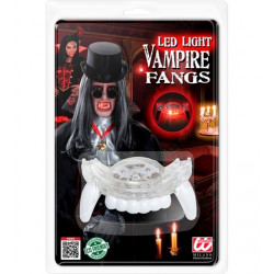 DENTIER VAMPIRE A LEDS ROUGES