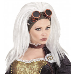 PERRUQUE + LUNETTES STEAMPUNK