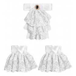 JABOT AVEC BIJOU+ POIGNETS...