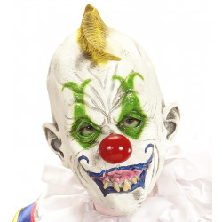 MASQUE CLOWN TUEUR CRETE JAUNE