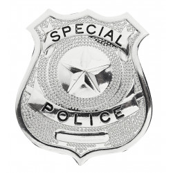 PLAQUE POLICE METAL