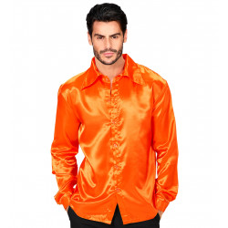 CHEMISE SATIN HOM.M ORANGE