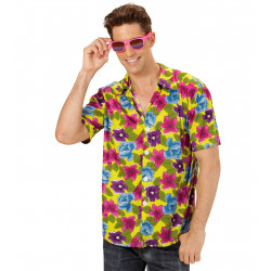 CHEMISE HAWAI JAUNE ET...