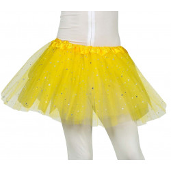 TUTU 30cm ENFANT ETOILES JAUNE