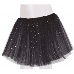 TUTU ENFANT 30cm ETOILES NOIR