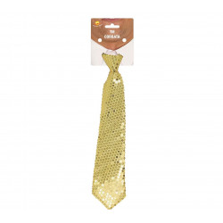 CRAVATE A SEQUINS 35cm OR
