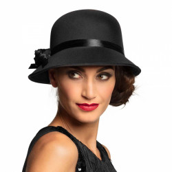 CHAPEAU CHARLESTON LADY NOIR