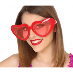 LUNETTES COEUR JUMBO ROUGE