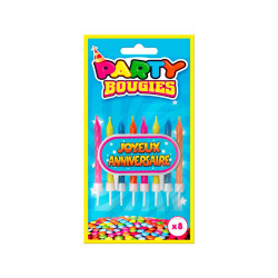 8 BOUGIES+TOTEM ANNIVERSAIRE