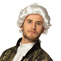 PERRUQUE BAROQUE BLANCHE