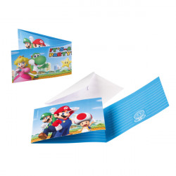 8 INVITATIONS SUPER MARIO +...