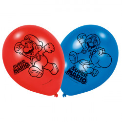 6 BALLONS LATEX SUPER MARIO...