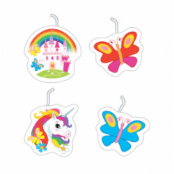 4 BOUGIES LICORNE AMS