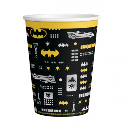 8 GOBELETS CARTON 25cl BATMAN