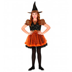 SORCIERE ORANGE ET NOIR...