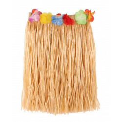 JUPE HAWAI 40cm NATURELLE