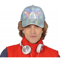 CASQUETTE HOLOGRAPHIQUE ARGENT