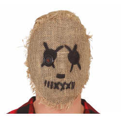 MASQUE TUEUR EN TOILE DE JUTE