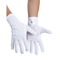 GANTS BLANCS AVEC BOUTON