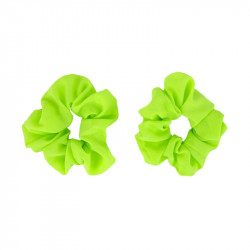 2 CHOUCHOUS D12cm FLUO VERT