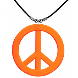 MEDAILLON HIPPIE FLUO ORANGE