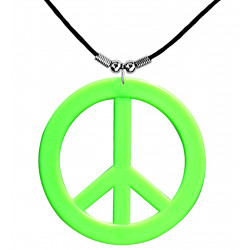 MEDAILLON HIPPIE FLUO VERT