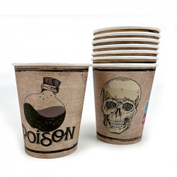 8 GOBELETS 25cl HALLOWEEN...