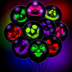 10 BALLONS LATEX D30cm UV...