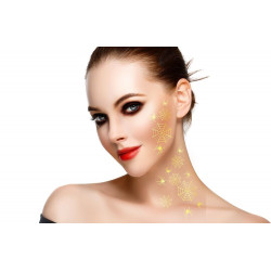 TATOUAGE TOILE D'ARAIGNEE OR