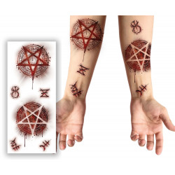 TATOUAGE SATANIQUE 36x13cm