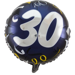 (A) BALL.MYLAR 18" 30ANS...