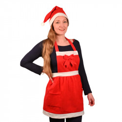 TABLIER DE NOEL + BONNET...