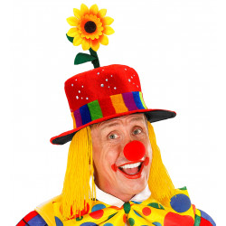 CHAPEAU CLOWN AVEC FLEUR +...