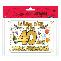 LIVRE D'OR FESTIF 40ANS