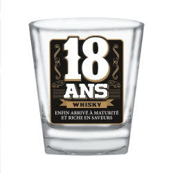 VERRE WHISKY 18ANS