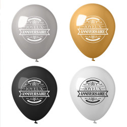 8 BALLONS D30cm JOYEUX...