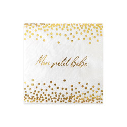 12 SERVIETTES 25x25cm BABY...