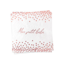 12 SERVIETTES 25x25cm BABY...